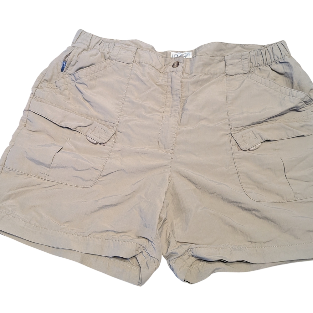 L.L. Bean Women's Khaki Cargo Shorts